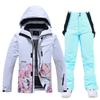 Nuevo traje de esquí de snowboard para hombre y mujer, cálido y grueso, estilo coreano, pantalones de esquí
