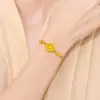 Pulsera de Trébol de Cuatro Hojas para Mujer, Nuevo Diseño de Cuentas de Transferencia Estilo Chino, Nicho, Simple, Versátil, Joyería de Alta Gama, Regalo para Novia