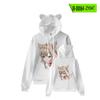 40 gato original Niang 3D longo gato orelha hoodie coletes dos desenhos animados processamento de luz personalizado coletes com capuz casaco roupas femininas