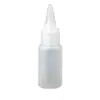 Botella de plástico blanda para apretar con boquilla puntiaguda, 30ml 50ml 60ml 100ml, para subenvasado, botella pequeña de muestra, sellada sin fugas