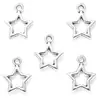 Accesorios de joyería DIY de aleación colgante de estrella de cinco puntas hueco pulsera llavero colgante decorativo L348