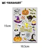 Adesivos Criativos de Halloween Hot Stamping Transfronteiriços para Crianças, Adesivos de Tatuagem Impermeáveis, de Desenho Animado e Divertidos, Adesivos de Tatuagem para Crianças