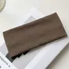 Banda elástica para el cabello de ala ancha de Corea del Sur para mujeres, maquillaje para el lavado de cara, banda para el cabello que combina con todo, diadema deportiva de punto para celebridades cibernéticas de primavera