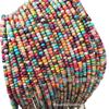 2*4mm cuentas de ábaco de pino emperador color mixto cuentas sueltas cuentas de rueda de piedra de pino emperador cuentas pequeñas joyería con cuentas