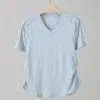 Nueva camiseta de verano de algodón puro para mujer, corte slim, con diseño plisado, estilo corto, top básico, camiseta de manga corta con cuello en V
