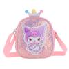 Accesorios para Exteriores de Jardín de Niñas Lentejuelas Estilo Occidental Dulce Monedero para Snacks Caricatura Lindo Bolso de Hombro Bolso Cruzado