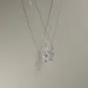 Europa e Estados Unidos joia transfronteiriça nota de diamante colar personalidade tendência criativa boutique estilo hip-hop joia corrente de clavícula de diamante