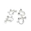 Cobre Puro Chapado en Oro de 18K Conservante de Color Forma de U Ajustable con Tornillo Clip para Oreja Convertidor de Pin para Arete Accesorios para Aretes DIY