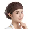 Gorro de Malla Transpirable para Chef para Catering, Gorro de Trabajo Anti-Grasa y Prevención de Caída de Cabello para Cocina, Gorro a Prueba de Polvo para Taller de Fábrica de Alimentos