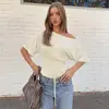 Nuevo Top de Moda para Mujer Estilo Chica Popular con Lazos Traseros para Cintura Ajustada, Color Sólido, Manga Corta, Reversible, Estilo Casual de Amazon