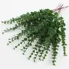 Planta Verde Artificial de Tallo Único Flor Falsa Ins Retro Eucalipto Dinero Europeo Hoja Fresca Adorno Arreglo Floral Decoración Nórdica