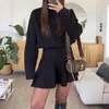2025 Nuevo Suéter Casual de Vacaciones Europeo y Americano Vestido Corto de Manga Larga para Mujer Otoño e Invierno Vestido con Cuello de Piel Amazon