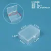 Caixa de Embalagem de Plástico Transparente Caixa de Exibição de Amostra de Ferramentas de Hardware Caixa de Embalagem de Peças Organizador de Acessórios Caixa de Armazenamento de Cartões