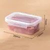 Caixa selada para conservação de alimentos frescos, caixa de armazenamento para geladeira, recipiente doméstico de grande capacidade para carne congelada, frutas e vegetais com tampa, caixa retangular transparente com divisória