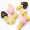 Simulación de comida y juego Fuerza tridimensional pequeño hongo micro paisaje galletas de chocolate DIY pendientes hechos a mano colgante materiales de joyería