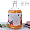 Garrafas Quadradas Pequenas para Bebidas Alcoólicas no Atacado, Garrafas de Vinho Estrangeiro, Garrafas de Vinho Caseiro, Garrafas de Vidro Brancas Lisas para Bebidas, Garrafas Vazias de Vinho de Frutas, Garrafas de Vinho Tinto