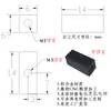 Acoplador de tira larga de aluminio M3 de 4 orificios Conector adaptador M4 Bloque de fijación Bloque cuadrado Barra de aluminio Disponible en fábrica de Dongguan