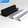 Box de Banheiro Porta de Vidro Tira Impermeável Pvc Banheiro Tira de Sucção Magnética Tira Transparente Separação Seco e Molhado Tira Impermeável Anti-Colisão