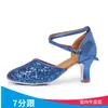 Novo Estilo Baotou Sapatos de Dança de Salão Latino para Mulheres Adultas Dança Moderna Salto Alto Sapatos de Dança para Todas as Estações Praça Dança Indoor