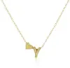 Venta caliente transfronteriza moda europea amor 26 letra inglesa collar simple creativo todo partido cadena de clavícula para mujer venta al por mayor