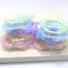 Versão coreana de tecido de chifon anel de cabelo de tripa pequena material para acessório de cabelo DIY feito à mão adorno de cabeça doce não machuca o cabelo novo anel de cabelo