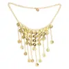 Carnaval Transfronterizo Halloween Bohemio Cosplay Retro Collar de Monedas Pulsera de Monedas Borla Moneda de Oro