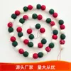 Decoração de Natal Personalizada em Atacado Bolas de Lã Feltro Pingentes para Árvore de Natal Decoração de Natal Penduricalhos para Vitrines e Shoppings