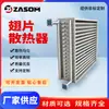 Radiador a vapor de tubo aletado em aço inoxidável, trocador de calor a óleo térmico, trocador de calor para sala de secagem, resfriador de gases de combustão industrial