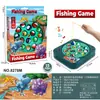 Tablero de pesca magnético giratorio eléctrico para niños de comercio exterior, juguete de pesca musical multifuncional para educación temprana para niños y niñas, venta al por mayor