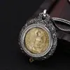 Al por mayor s925 plata de ley para hombre y mujer nine palace gossip 12 Zodiaco colgante de personalidad Plata tailandesa Colgante giratorio Dios Amarillo de la Riqueza