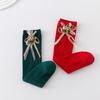 Navidad Nuevo Ins Calcetines de Foso Españoles Calcetines de Bebé Medias Medias Calcetines de Bebé Calcetines Rectos para Padres e Hijos