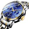 Reloj automático auténtico para hombre, versión coreana de alta gama, simple, luminoso, impermeable, con calendario, reloj de pulsera para hombre, al por mayor