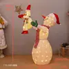 Decoração de Natal Boneco de Neve Rena de Natal Brilhante Cenário para Shopping Center Lobby de Hotel Enfeites Decorativos Grandes de Natal