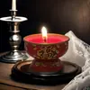 Velas de Ano Novo, Velas Vermelhas em Copo de Ferro de 8 Horas, Velas de Boa Sorte, Velas Sem Fumaça de Paz e Riqueza