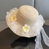 Sombrero de Paja de Girasol para Niña Pequeña, Bolso Lindo, Salida de Verano para Niña, Sesión de Fotos, Parasol de Playa, Sombrero de Playa para Niños