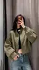 Chaqueta de Béisbol Dulce y Fresca para Mujer, Estilo Callejero Otoño 2026, Chaqueta Versátil Casual Holgada con Diseño Adelgazante y que Alarga la Figura
