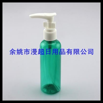 100ml 圆肩pet+夹子泵 绿色