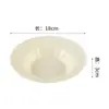 Prato de Frutas de Plástico, Prato Fundo Floral Criativo Estilo Ocidental, Prato para Lanches de Escritório, Prato de Frutas Secas para Casa, Prato de Frutas Estilo Creme