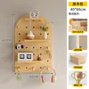 Quarto Infantil Placa Perfurada Rack de Armazenamento Madeira Maciça Armazenamento de Brinquedos Parede Doméstica Divisória de Parede Rack de Exibição Painel Sensorial