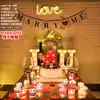 Vela de gel corazón de aniversario velas románticas accesorios para cena de aniversario decoración para confesión de cumpleaños