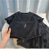 Traje guapo de manga corta estilo coreano para niños Verano Ropa infantil de alta gama Camiseta de calle para bebé Shorts Conjunto moderno de dos piezas