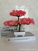 Simulación de pino de bienvenida, planta en maceta, planta verde de interior, pequeño bonsái de escritorio, flor falsa, decoración para el hogar