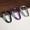 Atacado do Fabricante Mosquetão de Liga de Alumínio em Forma de D com Trava, Tamanhos 5-8, para Mochilas de Outdoor, Chaveiros, Clips de Engate Rápido