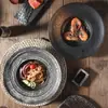 Plato Estilo Japonés Transfronterizo Plato para Espagueti Occidental de 11 Pulgadas Estilo Occidental Espagueti Platos Fríos Plato para Ensalada Sopa Plato para Pasta
