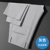[Protección Solar Fresca de Seda de Hielo] Pantalones Casuales de Negocios Verano 2025 Delgados de Pierna Recta Pantalones de Trabajo Pantalones de Vestir para Hombre