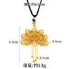 Nuevo Colgante Vietnamita de Oro Arena Estilo Palacio con Diseño Moderno, Collar de Borla Pavo Real Filigrana, Joyería Vintage Imitación Oro