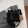 Bolso Retro de Hombro Único para Axila 2025 Nuevo Gran Capacidad Moda Bolso Hobo Bolso de Cuerda Bolso Cruzado con Cadena para Mujeres