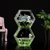 Botella a la deriva creativa brillante Reloj de arena mediterráneo Gota de aceite Adorno de decoración de escritorio para el hogar Regalo de cumpleaños para niños
