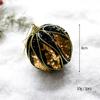 Bola de Navidad Personalizada Bola de Espuma Serie Clásica Negro Dorado Bola Colgante para Árbol de Navidad Bola de Felpa Decoración Bolsa de Regalo Estrella para la Punta del Árbol