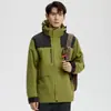 Ropa de Trabajo Personalizada con Logo Impreso para Hombres y Mujeres, Chaquetas 3 en 1 Desmontables, Ropa de Trabajo para Grupos con Bordado
